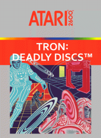 Tron Deadly Discs Atari 2600 US box art